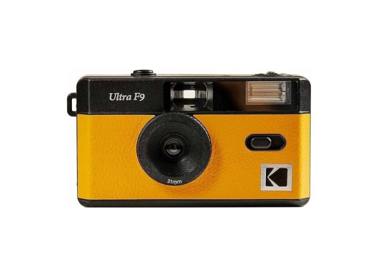 camera kodak ultra f9 amarela e preta