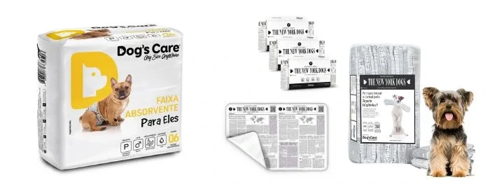 absorvente e ecotapete dog