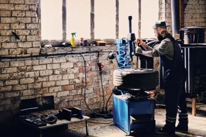 loja de pneus equipamento