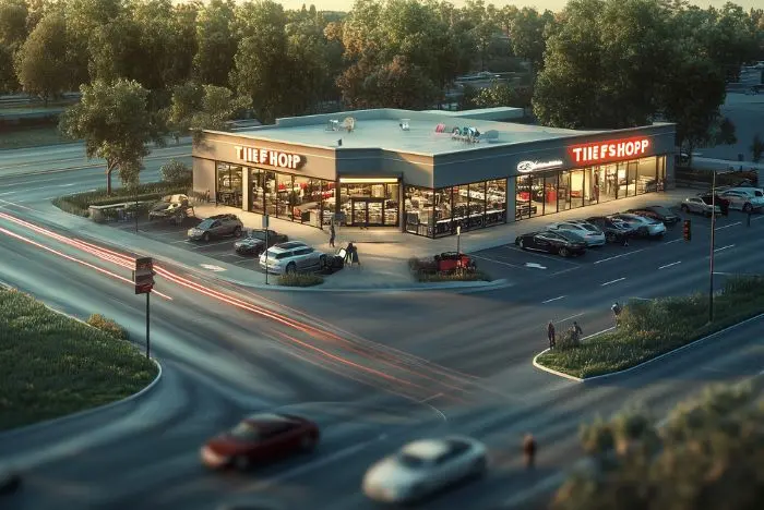 loja de pneus localização rua