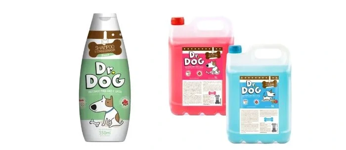 shampoo e condicionador dog